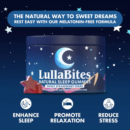 Lullabites™️ Viral Natural Viral Sleep Gummies (Buy 1 Get 1 Free)
